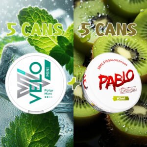 VELO Polar Mint Mini 6MG + PABLO Kiwi 50MG Bundle VELO Polar Mint Mini 6MG + PABLO Kiwi 50MG Bundle
