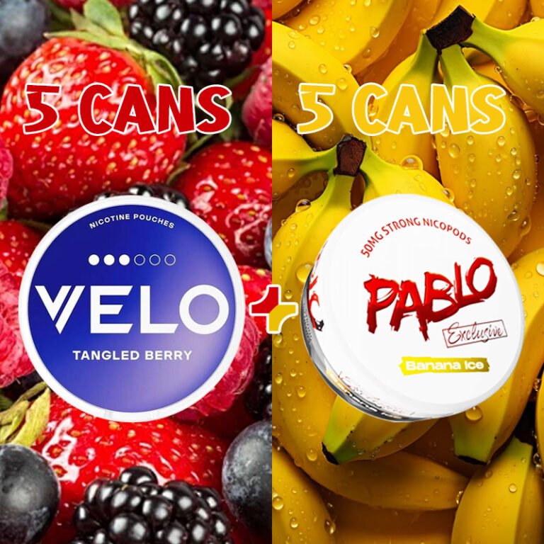 VELO Polar Mint Mini 6MG + PABLO Kiwi 50MG Bundle