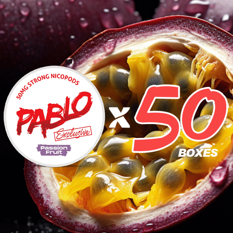 PABLO Exclusive Passion Fruit 50MG Bulk Pack (50 Cans